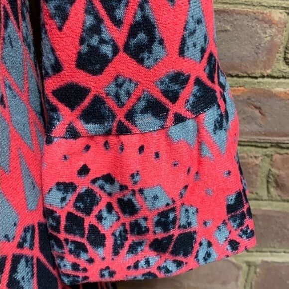 Aryeh Pink/Gray/Black Multi Color 3/4 Sleeve U-Neck Dress NWT - Picture 2 of 8